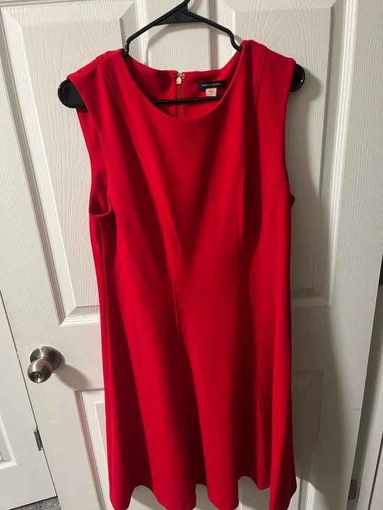 Tommy Hilfiger Dresses & Skirts - Tommy Hilfiger Red Fit & Flare Dress Size 14 Sleeveless Classic
